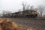 NS 8068 with an eastbound freight at MP116